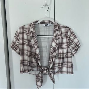 Tigermist tie crop top.